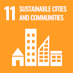 icon for sustainable development goal number 11 for sustainable cities and communities